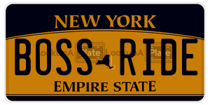 BOSSRIDE  license plate in NY