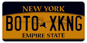 BOTOXKNG  license plate in NY