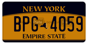 BPG4059  license plate in NY
