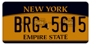 BRG5615  license plate in NY