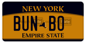 BUNBO  license plate in NY