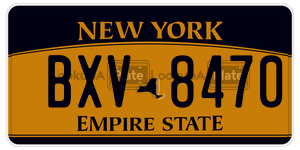 BXV8470  license plate in NY