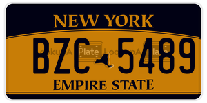 BZC5489  license plate in NY