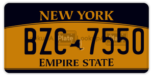 BZC7550  license plate in NY