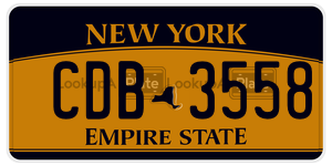CDB3558  license plate in NY