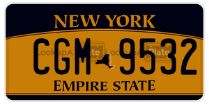 CGM9532  license plate in NY