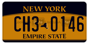 CH30146 license plate in New York