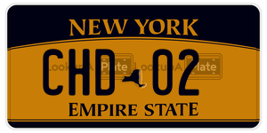 CHD02  license plate in NY