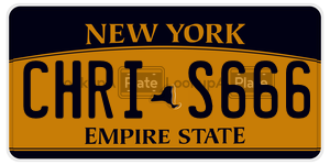 CHRIS666  license plate in NY
