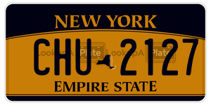 CHU2127  license plate in NY