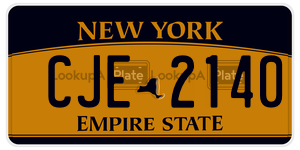 CJE2140  license plate in NY