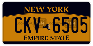 CKV6505  license plate in NY