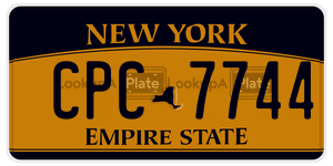 CPC7744  license plate in NY