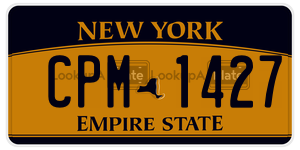 CPM1427  license plate in NY