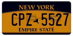 CPZ5527 license plate in New York