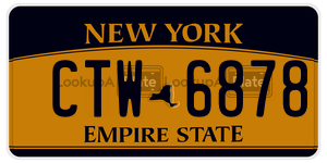 CTW6878  license plate in NY