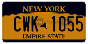 CWK1055  license plate in NY