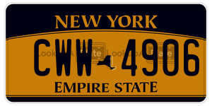 CWW4906 license plate in New York