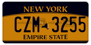 CZM3255 license plate in New York