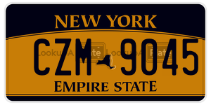 CZM9045 license plate in New York