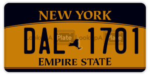 DAL1701  license plate in NY