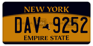 DAV9252  license plate in NY