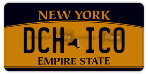 DCHICO  license plate in NY