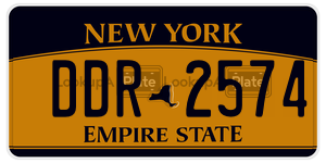 DDR2574  license plate in NY