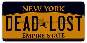 DEADLOST  license plate in NY