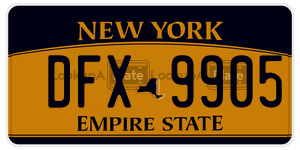 DFX9905  license plate in NY