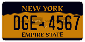 DGE4567 license plate in New York