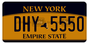 DHY5550 license plate in New York
