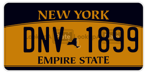 DNV1899  license plate in NY