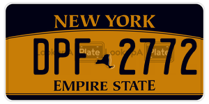 DPF2772  license plate in NY