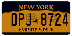 DPJ8724  license plate in NY