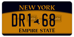 DR168 license plate in New York