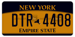 DTR4408  license plate in NY