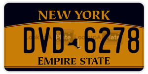 DVD6278  license plate in NY