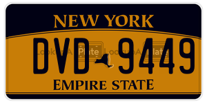 DVD9449  license plate in NY