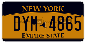 DYM4865  license plate in NY