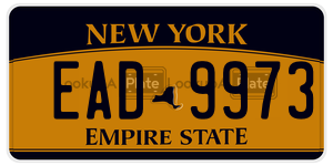 EAD9973  license plate in NY