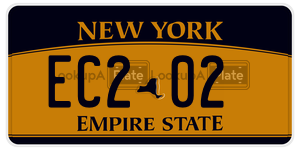 EC202  license plate in NY