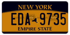 EDA9735 license plate in New York