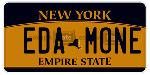 EDAMONE  license plate in NY