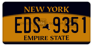 EDS9351  license plate in NY