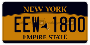 EEW1800 license plate in New York