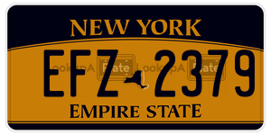 EFZ2379  license plate in NY