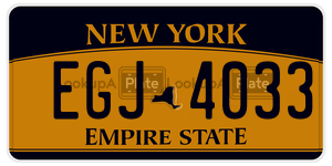 EGJ4033  license plate in NY