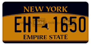 EHT1650 license plate in New York