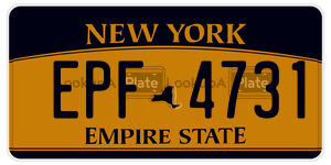 EPF4731 license plate in New York